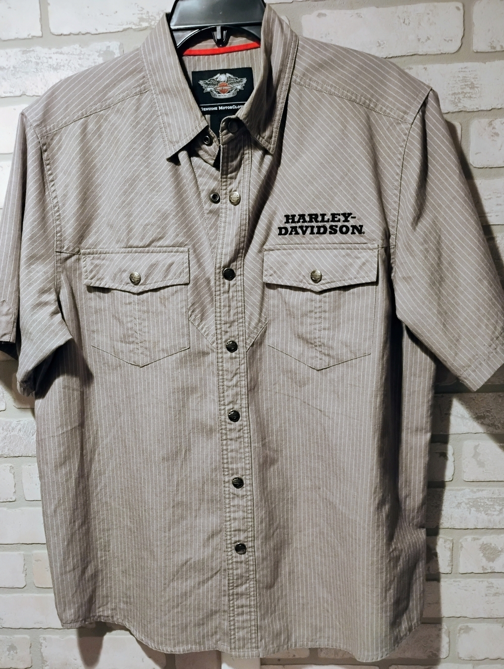 Harley Davidson Embroidered Shirt, LG